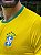 CAMISETA MASCULINA DRY FIT BRASIL (BORDADO) - AMARELO - Imagem 3