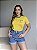 T-SHIRT DRY FIT BRASIL (BORDADO) - AMARELO - Imagem 1
