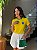 T-SHIRT DRY FIT BRASIL (BORDADO) - AMARELO - Imagem 1