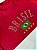 T-SHIRT DTF BRASIL STRASS PRATA  - VERMELHO - Imagem 2
