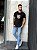 CAMISETA MASCULINA DTF LEÃO COROA - PRETO - Imagem 4
