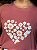 T-SHIRT DTF CORAÇÃO FLORAL - MALVA - Imagem 2