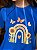 T-SHIRT DTF GIRASSOIS E BORBOLETAS - AZUL BIC - Imagem 2