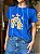 T-SHIRT DTF GIRASSOIS E BORBOLETAS - AZUL BIC - Imagem 3