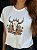 T-SHIRT DTF LONGHORN CACTOS - OFF WHITE - Imagem 2