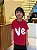T-SHIRT INFANTIL DTF  VE (LOVE) - VERMELHO - Imagem 1