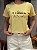 T-SHIRT DTF ELA É DETERMINAÇÃO -  AMARELO MANTEIGA - Imagem 2