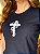 T-SHIRT DTF CRUZ FLORAL - PRETO - Imagem 2