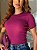 T-SHIRT CANELADA C/VIVO - UVA - Imagem 2