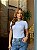 T-SHIRT CANELADA C/VIVO - BRANCO - Imagem 1