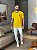 CAMISETA MASCULINA BRASIL (BORDADO) - AMARELO - Imagem 3