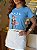 T-SHIRT DTF VOGUE BAILARINA - AZUL JEANS - Imagem 3