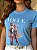 T-SHIRT DTF VOGUE BAILARINA - AZUL JEANS - Imagem 2