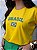 T-SHIRT DTF BRASIL 5 ESTRELAS VERDE - AMARELO - Imagem 2