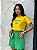 T-SHIRT DTF BRASIL 5 ESTRELAS VERDE - AMARELO - Imagem 1