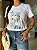 T-SHIRT DTF ONÇA LAÇO FLORAL - BRANCO - Imagem 2