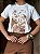 T-SHIRT DTF ONÇA FLORES - OFF WHITE - Imagem 3