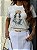 T-SHIRT DTF NOSSA SENHORA FLORES AZUIS - OFF WHITE - Imagem 3