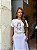 T-SHIRT DTF NOSSA SENHORA FLORES AZUIS - OFF WHITE - Imagem 1