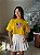 CROPPED OVERSIZED DTF LINDINHA - AMARELO - Imagem 1