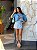 CROPPED OVERSIZED DTF TUCANO E FLORES - AZUL JEANS - Imagem 3
