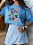 CROPPED OVERSIZED DTF TUCANO E FLORES - AZUL JEANS - Imagem 2