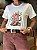 T-SHIRT DTF BOTA ROSA FLORES - OFF WHITE - Imagem 3