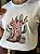 T-SHIRT DTF BOTA ROSA FLORES - OFF WHITE - Imagem 2
