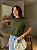 T-SHIRT GOLA ALTA LISA - VERDE MILITAR - Imagem 3