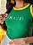 REGATA CANELADA BRASIL COLORS (BICOLOR) - VERDE BANDEIRA - Imagem 2