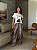 T-SHIRT DTF ONÇA VOGUE - OFF WHITE - Imagem 3