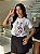 T-SHIRT DTF ONÇA RAMOS DE FLORES - BRANCO - Imagem 1