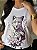 T-SHIRT DTF ONÇA RAMOS DE FLORES - BRANCO - Imagem 2