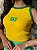 REGATA CANELADA BANDEIRA BRASIL - AMARELO - Imagem 2
