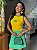REGATA CANELADA BANDEIRA BRASIL - AMARELO - Imagem 1