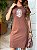 VESTIDO DRESS DTF NOSSA SENHORA ESTRELAS - MARROM - Imagem 3