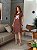 VESTIDO DRESS DTF BOTA ROSA E FLORES - MARROM - Imagem 4