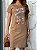 VESTIDO DRESS DTF GUCCI FLORAL - MARROM TERRA - Imagem 3
