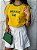 T-SHIRT DTF BRASIL BICOLOR - AMARELO - Imagem 3