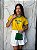 T-SHIRT DTF BRASIL BICOLOR - AMARELO - Imagem 1