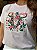 T-SHIRT DTF LONGHORN FLORAL - ROSA ROMANTIC - Imagem 2