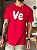 CAMISETA MASCULINA DTF VE (LOVE) - VERMELHO - Imagem 2