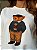 MOLETOM DTF URSO SOCIAL - OFF WHITE - Imagem 2
