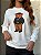 MOLETOM DTF URSO SOCIAL - OFF WHITE - Imagem 3