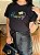 T-SHIRT HAPPY (BORDADA) - PRETO - Imagem 3