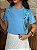 T-SHIRT FLORES NO OMBRO (BORDADA) - AZUL BALMY - Imagem 3