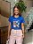 T-SHIRT DTF SALMOS 92:3 - AZUL BIC - Imagem 1