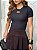 T-SHIRT CANELADA BORDADO COURO ( BOI ESTRELA) - PRETO - Imagem 3