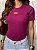 T-SHIRT CANELADA BORDADO COURO ( BOI ESTRELA) - UVA - Imagem 3