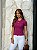 T-SHIRT CANELADA BORDADO COURO (TOURO) - UVA - Imagem 1